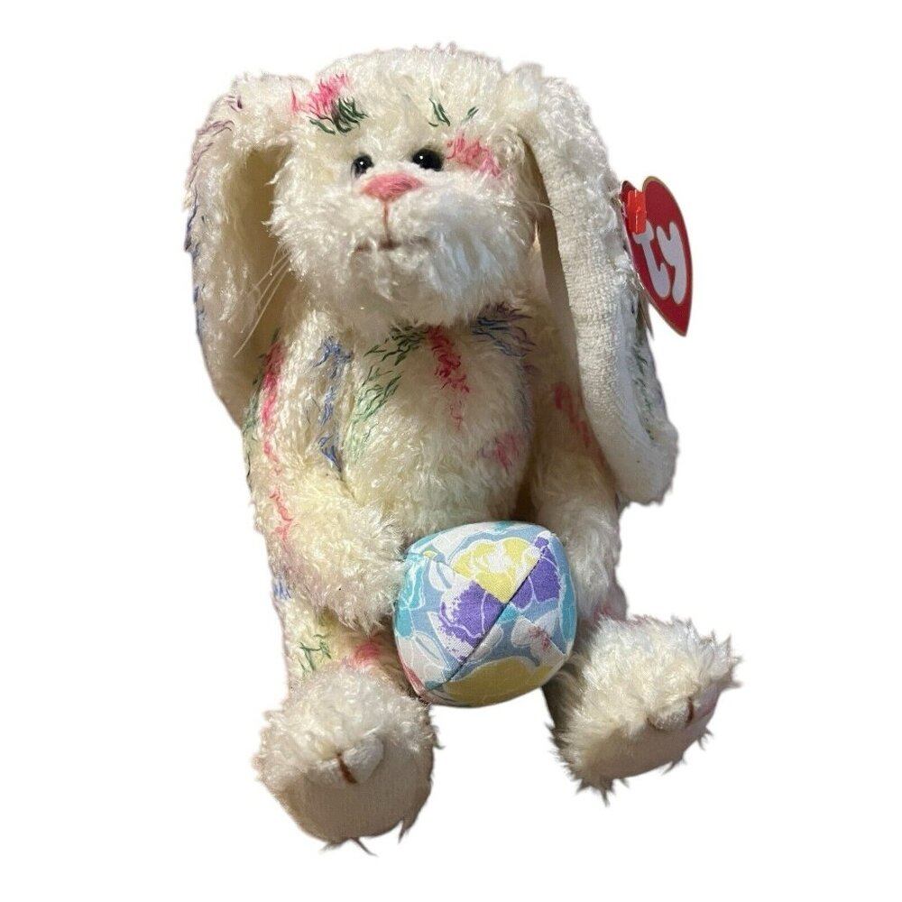 Vintage 1993 Ty Attic Treasure Beanie Baby Georgia the Easter Bunny Rabbit TAGS
